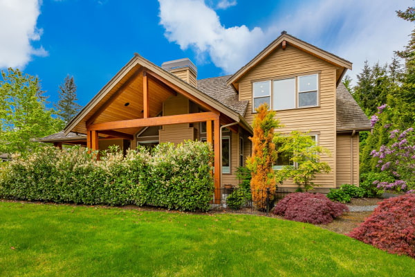 Summer Mortgage Incentive at Wheatland Bank - Backyard of two story home