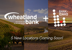 Press Release - Wheatland Bank holding company acquires Bank of Idaho